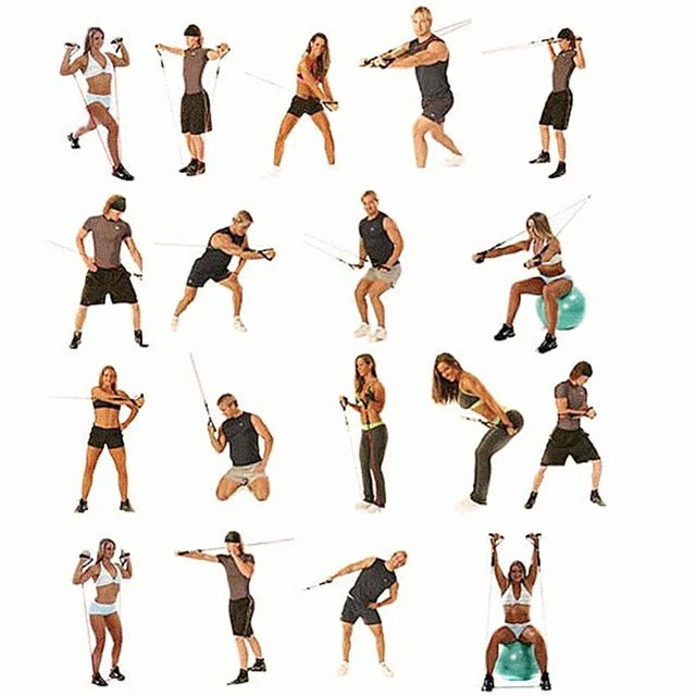 11 pcs Resistance Bands Set (with handles, door anchor, and ankle straps) - Image 7