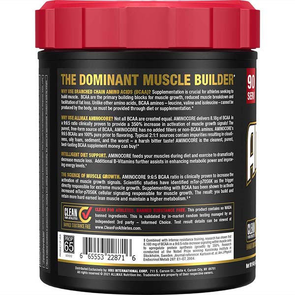 Allmax Aminocore BCAAs (90 servings) - Image 3