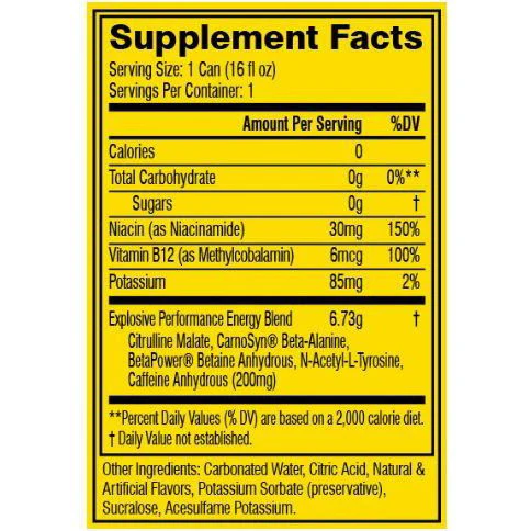 C4 Original Carbonated Pre-Workout  (1 can) - Image 3