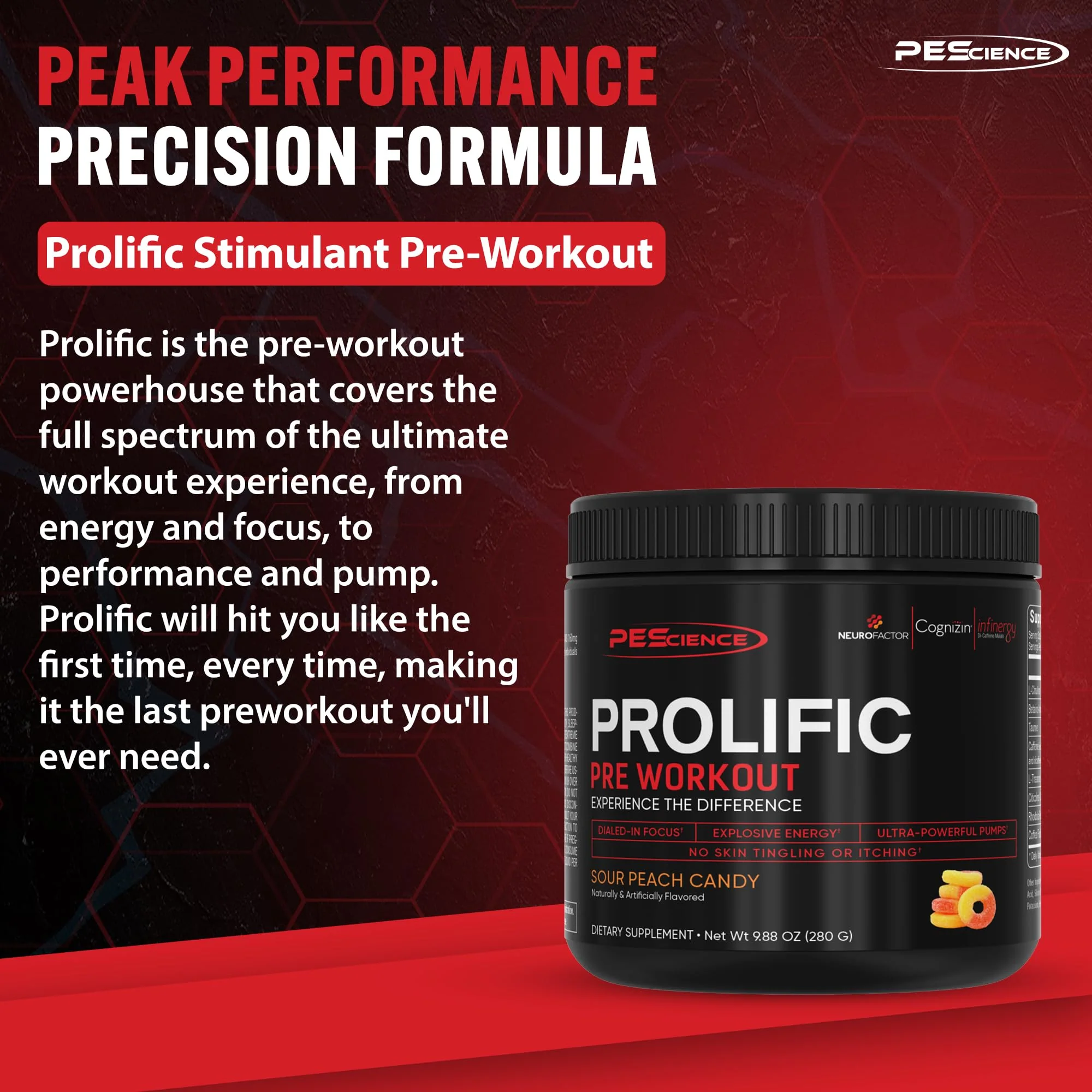 PEScience Prolific Pre-Workout (40 servings) - Image 10