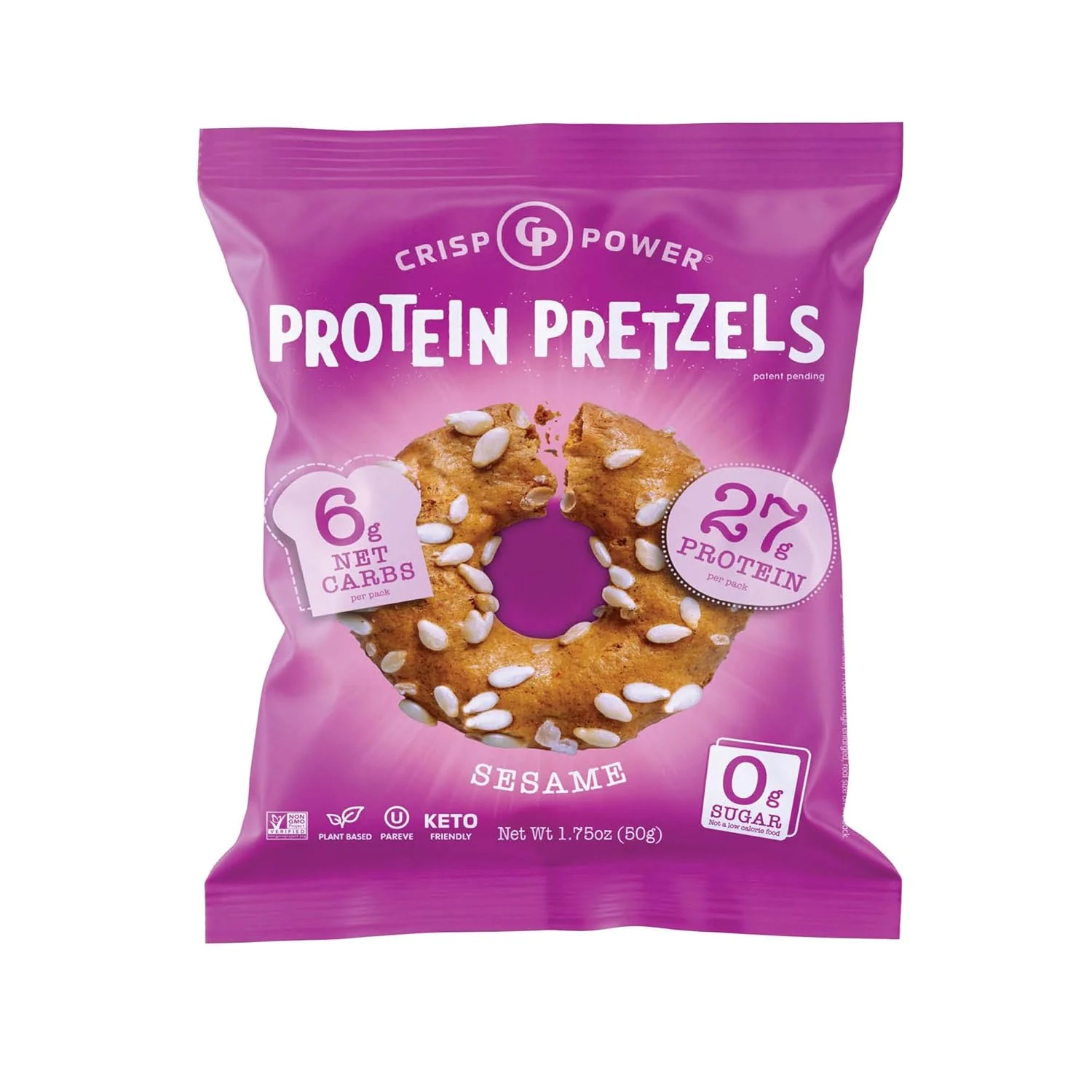 Crisp Power High Protein Keto Vegan Pretzels (1 bag) - Image 13