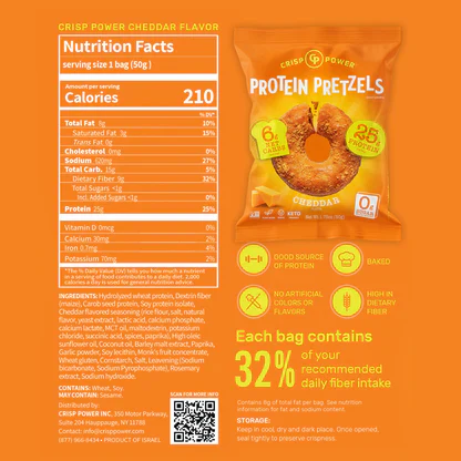 Crisp Power High Protein Keto Vegan Pretzels (1 bag) - Image 16