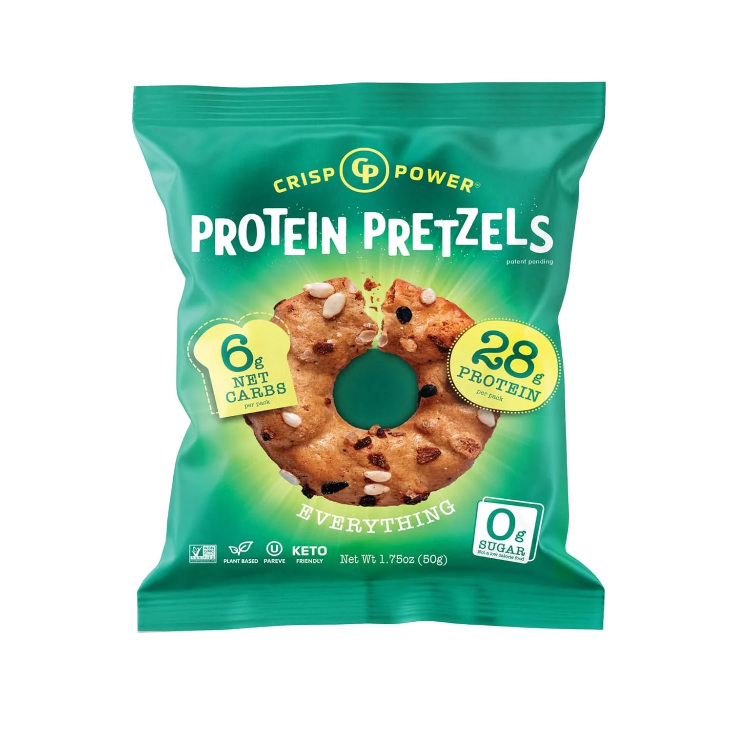 Crisp Power High Protein Keto Vegan Pretzels (1 bag) - Image 8