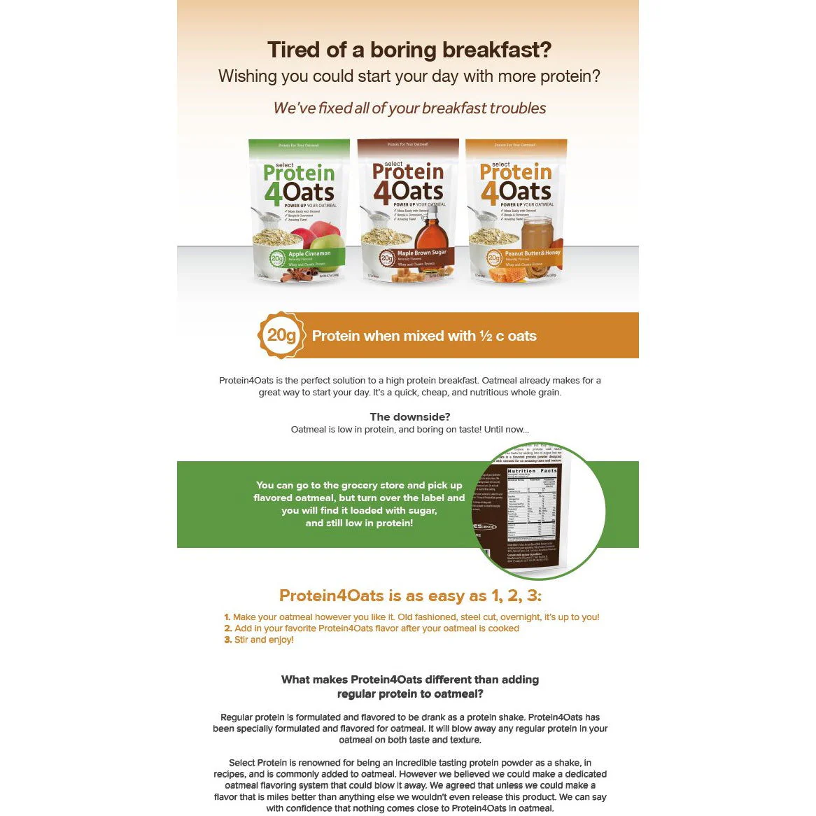 PEScience Select Protein4Oats (12 servings) - Image 5