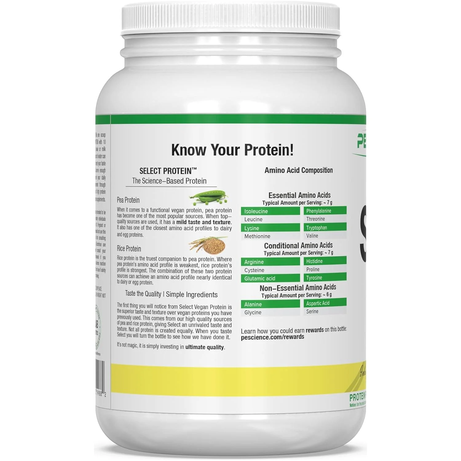 PEScience Select Vegan Protein (27 servings) - Image 3