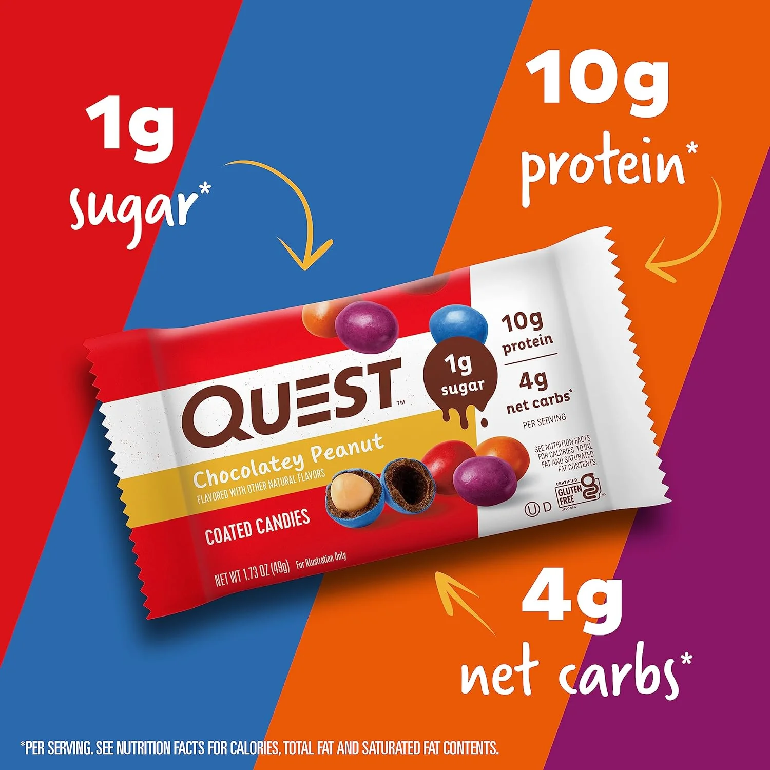 Quest Nutrition Keto Coated Candies "M&Ms" (1 pack) - Image 12