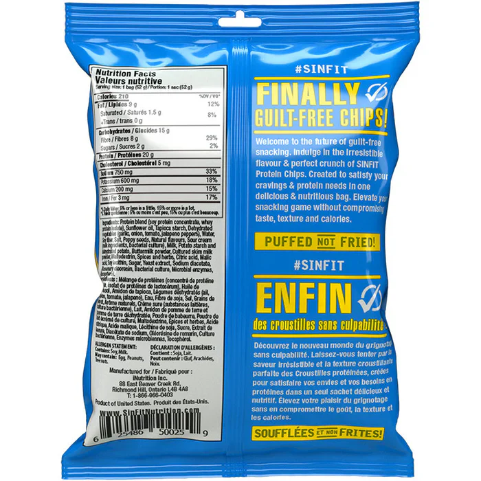 Sinfit Nutrition GF Protein Chips (1 bag) - Image 17