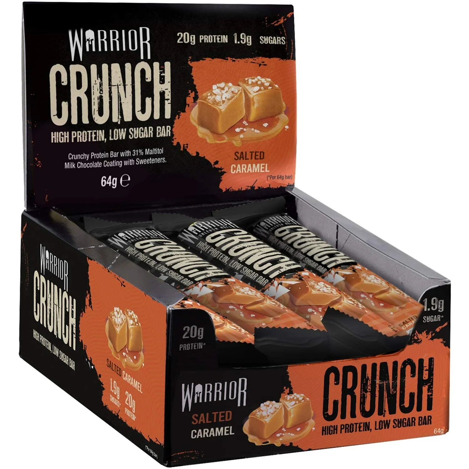 Warrior Crunch Low-Carb Protein Bars (Box of 12) - Image 16